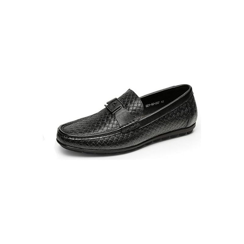 Mocassins Masculinos Exóticos Chiques Crocflex Slip-on - Preto