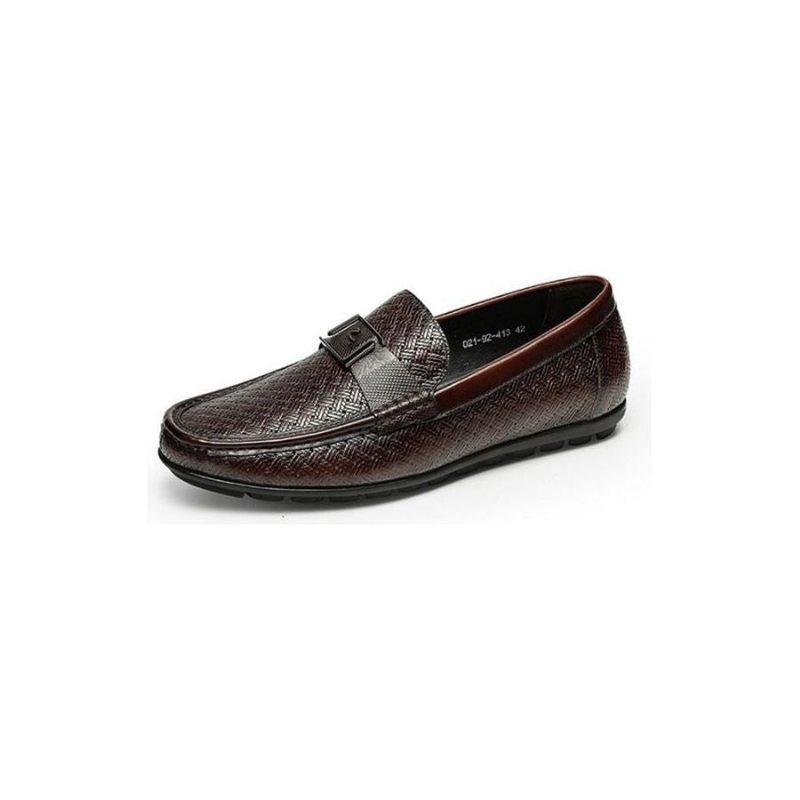 Mocassins Masculinos Exóticos Chiques Crocflex Slip-on - Café