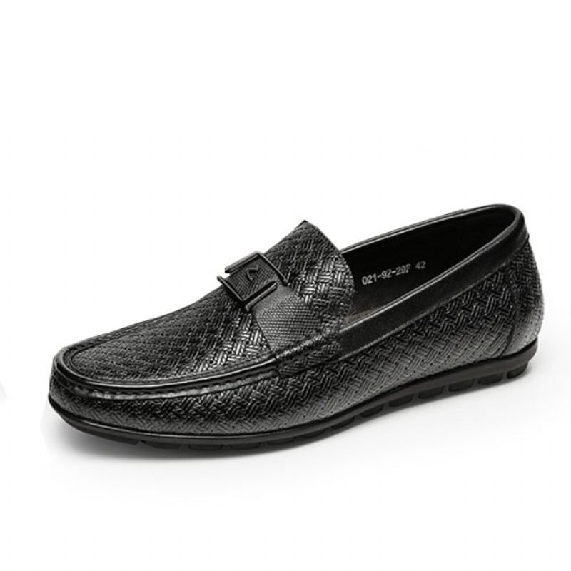 Mocassins Masculinos Exóticos Chiques Crocflex Slip-on - Preto