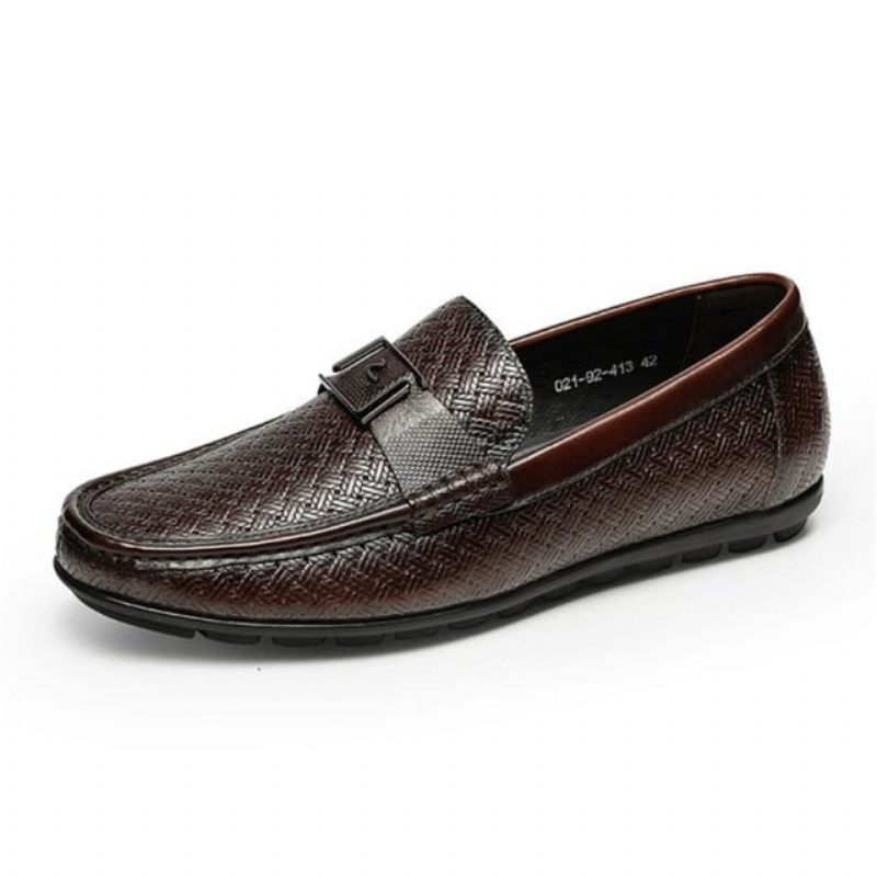 Mocassins Masculinos Exóticos Chiques Crocflex Slip-on - Café