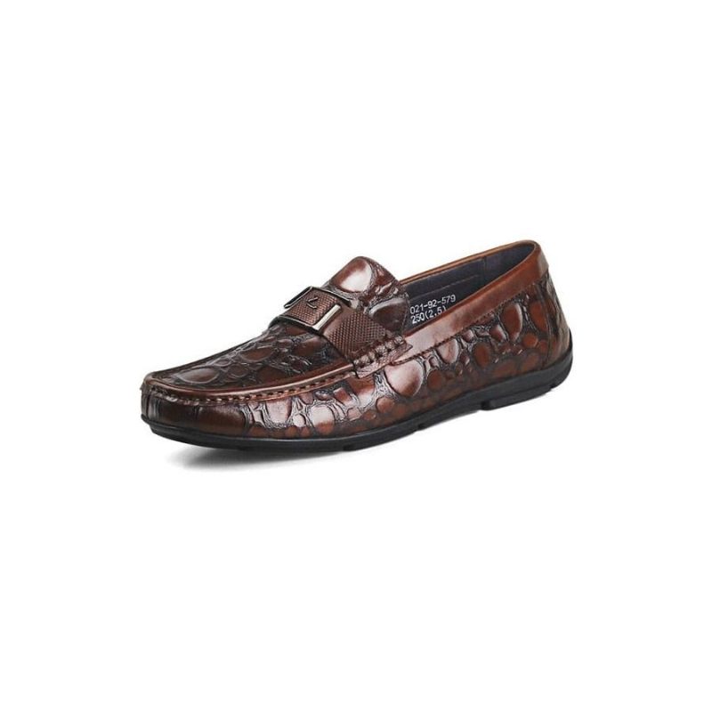 Mocassins Masculinos Exóticos Chiques Crocflex Slip-on - Vermelho