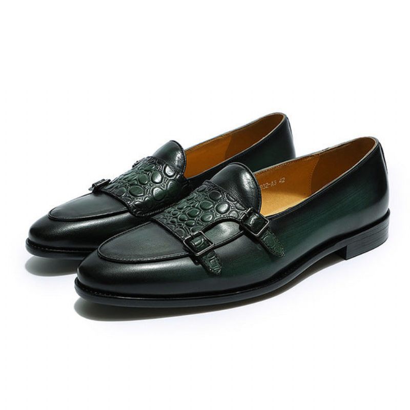 Mocassins Masculinos Exóticos Slip-on - Preto