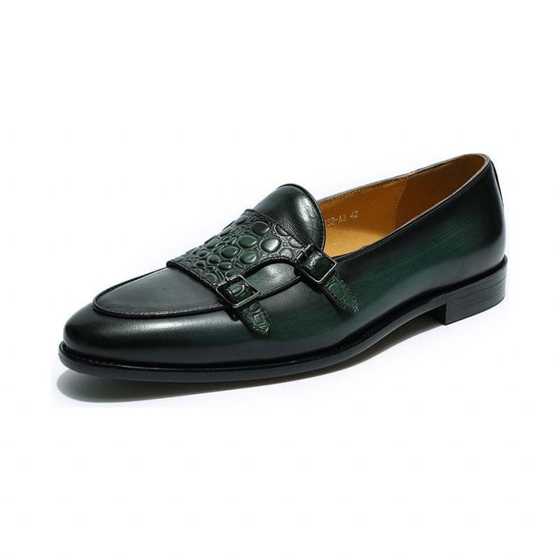 Mocassins Masculinos Exóticos Slip-on - Preto