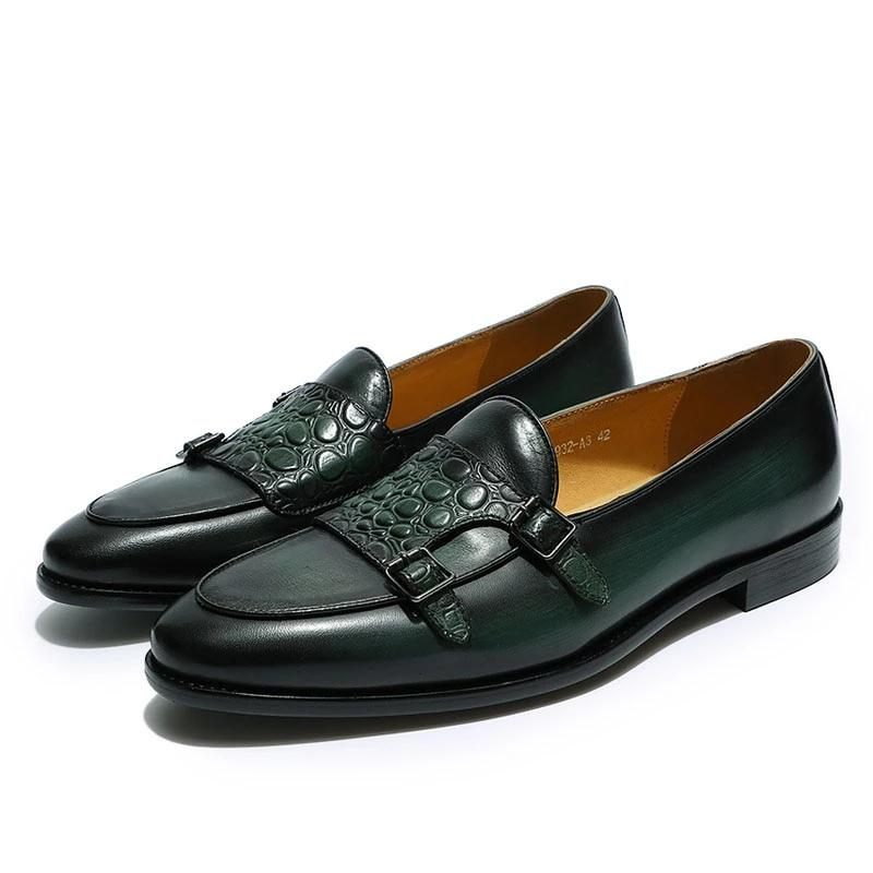 Mocassins Masculinos Exóticos Slip-on - Preto