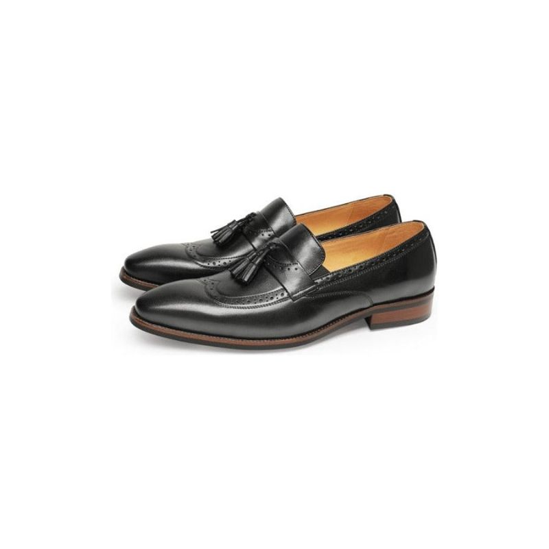 Mocassins Masculinos Exóticos Slip On Brogue