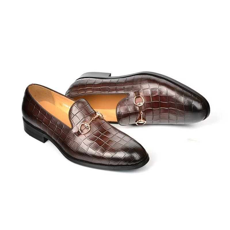 Mocassins Masculinos Hazel Luxuosos E Elegantes - Café