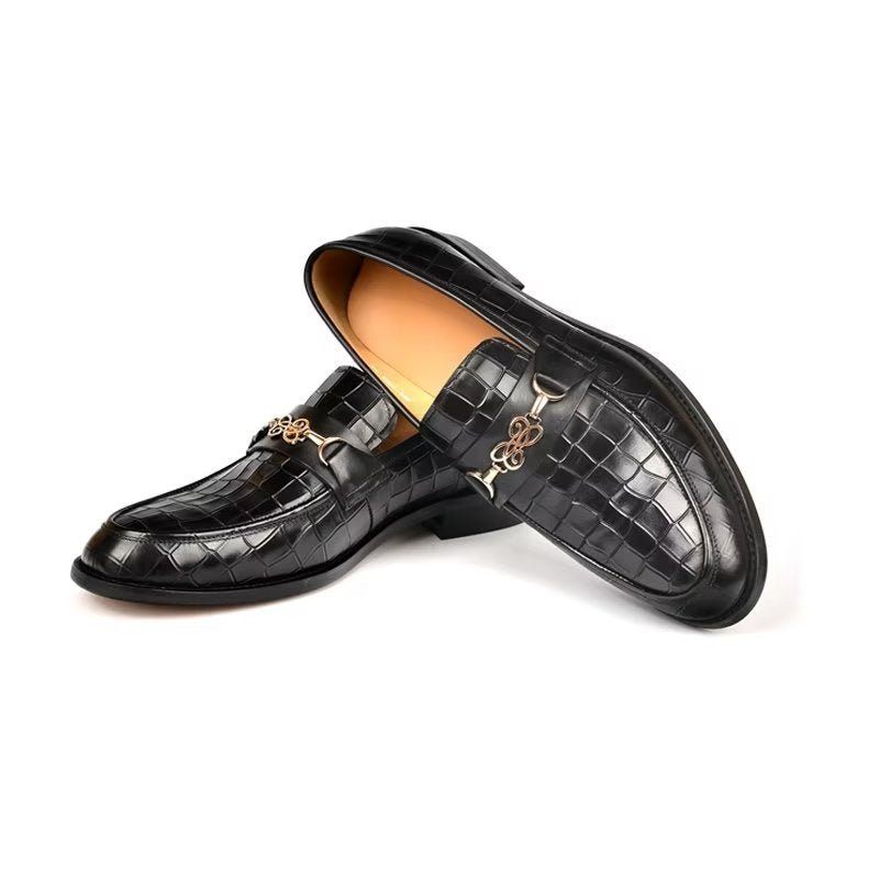 Mocassins Masculinos Hazel Luxuosos Sem Cadarço - Preto