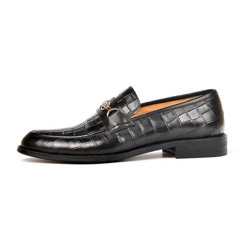 Mocassins Masculinos Hazel Luxuosos Sem Cadarço - Preto