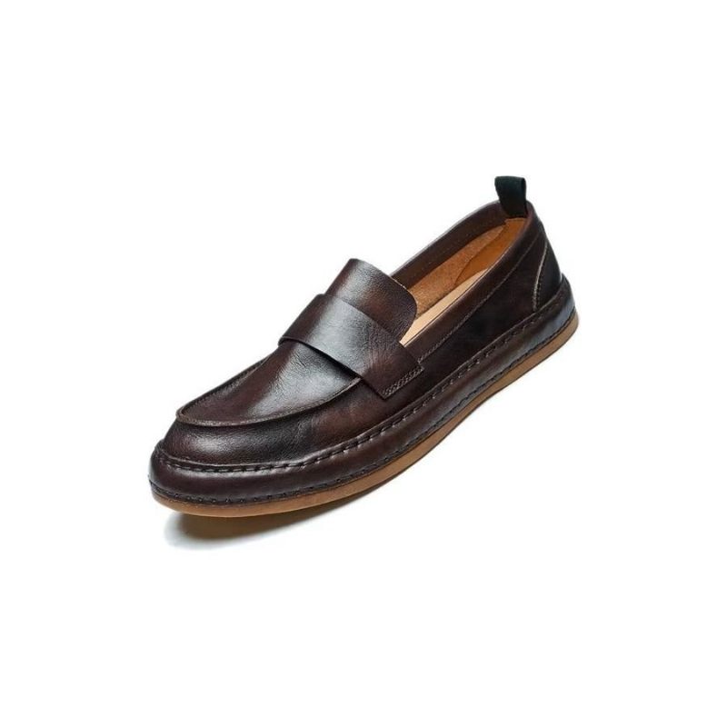 Mocassins Masculinos Lux Couro Vaca Slip-on