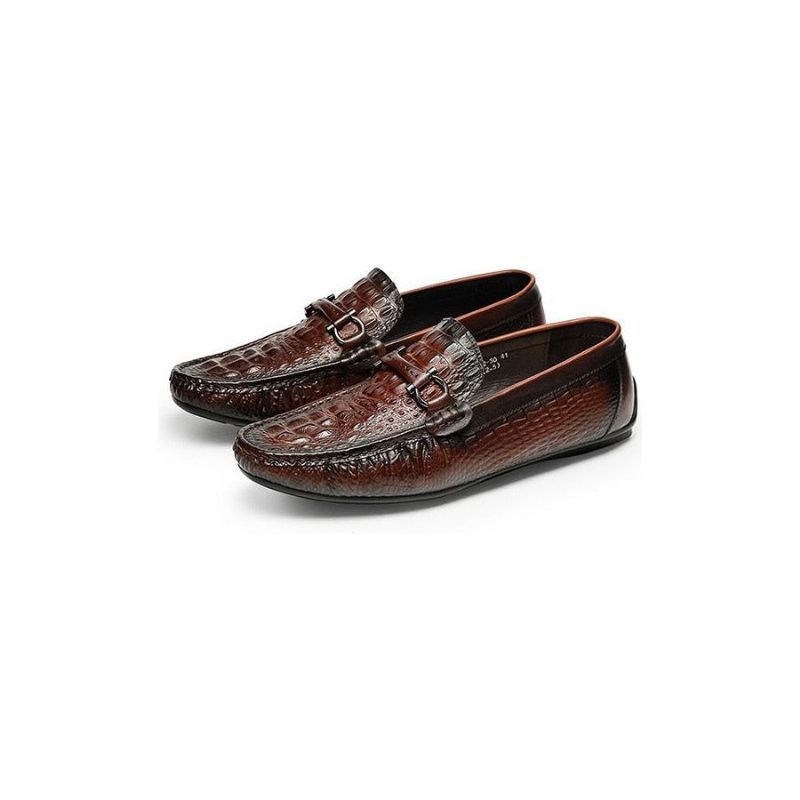 Mocassins Masculinos Luxo Croctex À Prova D'água - Vermelho