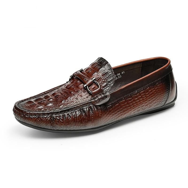 Mocassins Masculinos Luxo Croctex À Prova D'água - Vermelho