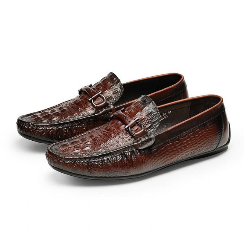 Mocassins Masculinos Luxo Croctex À Prova D'água - Vermelho