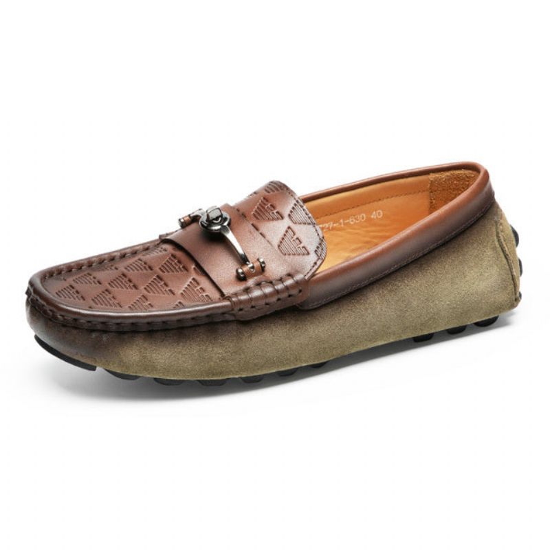 Mocassins Masculinos Luxo Roma Couro Slip-on Para Banquetes - Verde