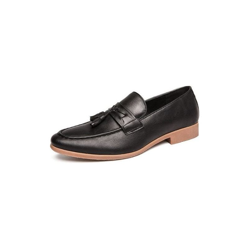 Mocassins Masculinos Luxuosos Croctassel Oxford Exóticos - Preto 1