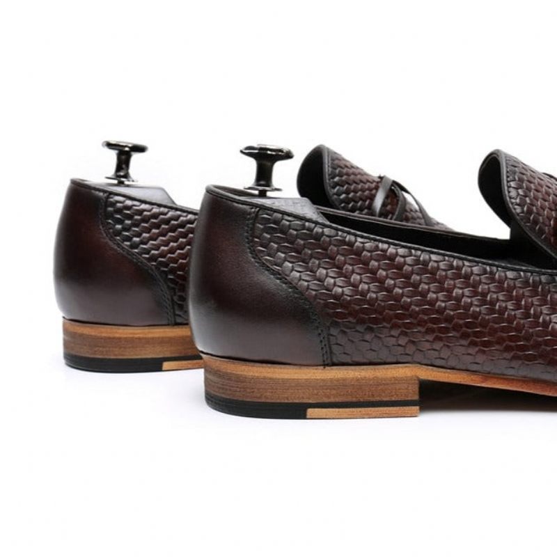 Mocassins Masculinos Luxuosos Croctex Slip On - Café