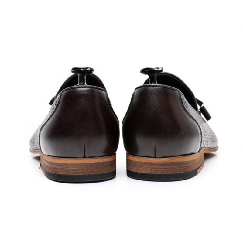 Mocassins Masculinos Luxuosos Croctex Slip On - Café