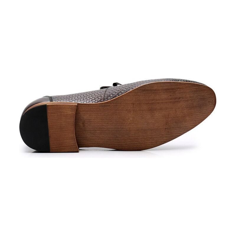 Mocassins Masculinos Luxuosos Croctex Slip On - Café