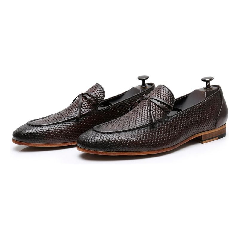 Mocassins Masculinos Luxuosos Croctex Slip On - Café