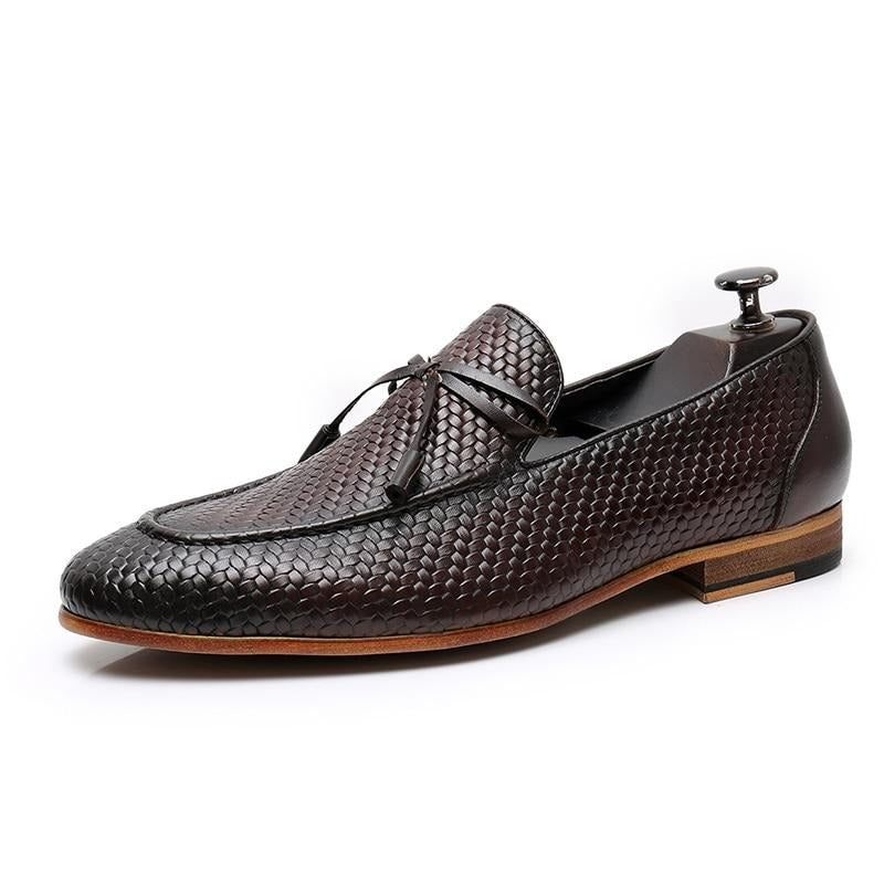 Mocassins Masculinos Luxuosos Croctex Slip On - Café