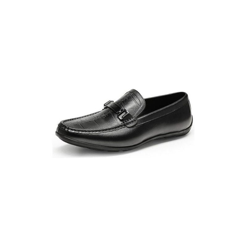 Mocassins Masculinos Luxuosos E Exóticos À Prova D'água - Preto