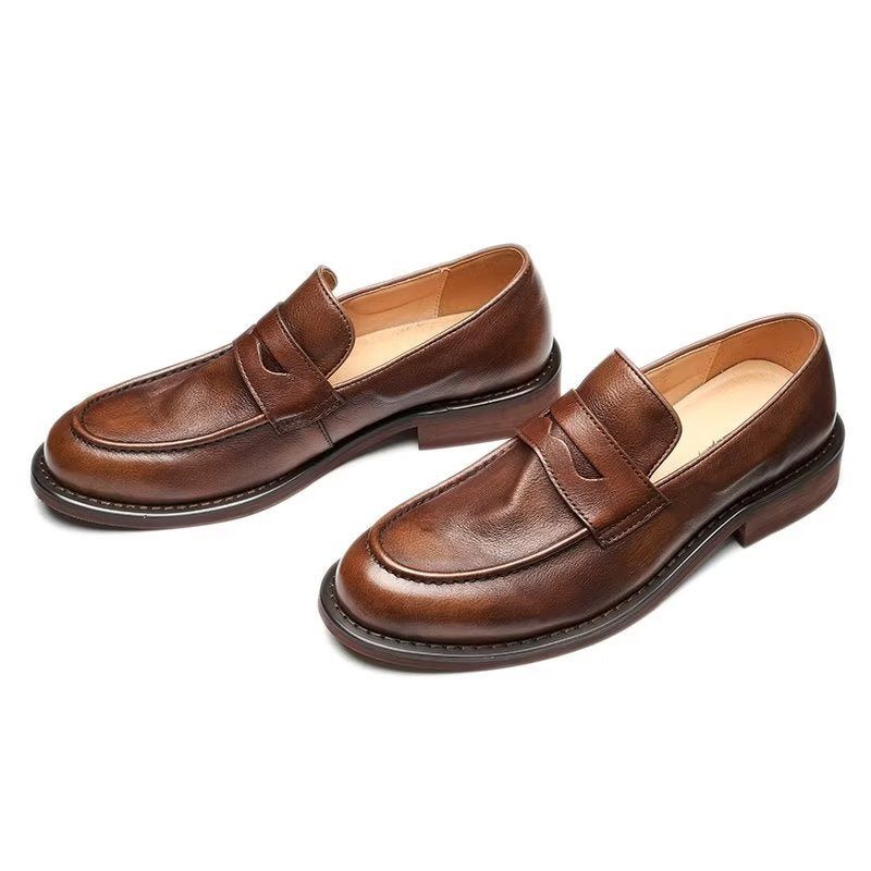 Mocassins Masculinos Modernos Penny - Café