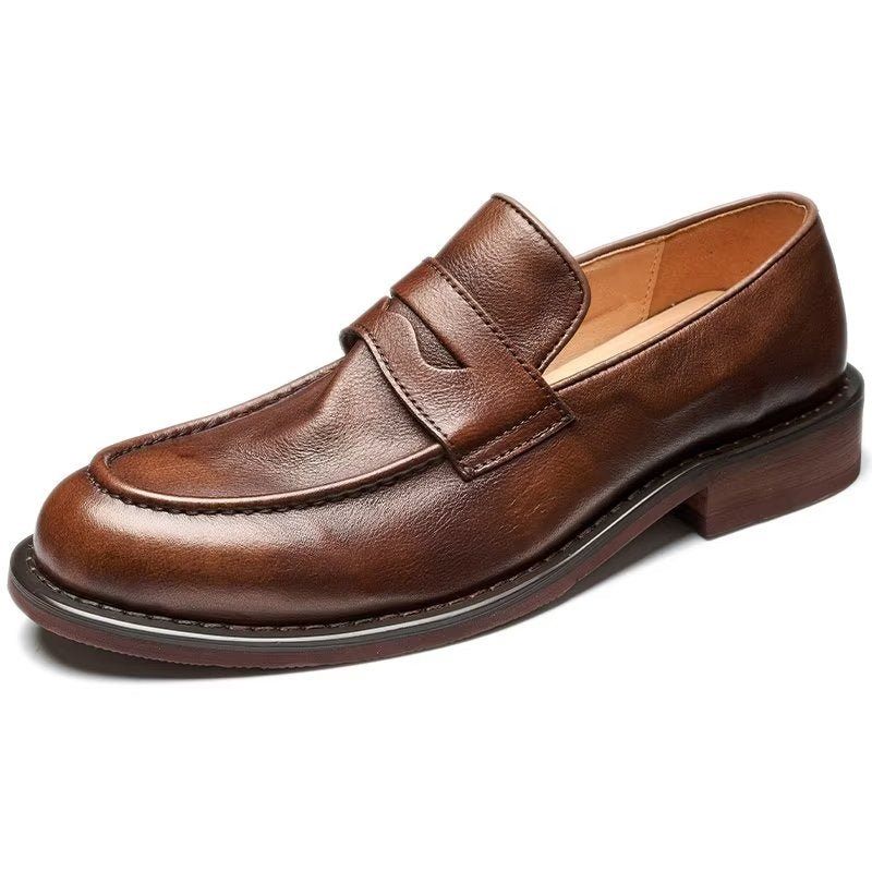 Mocassins Masculinos Modernos Penny - Café