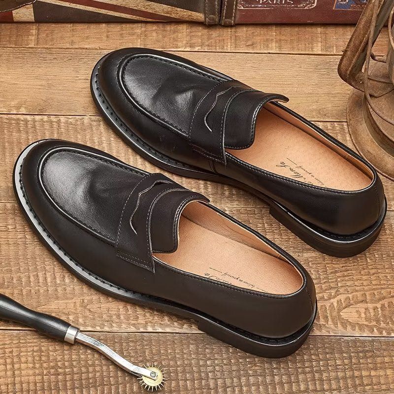 Mocassins Masculinos Modernos Penny - Preto