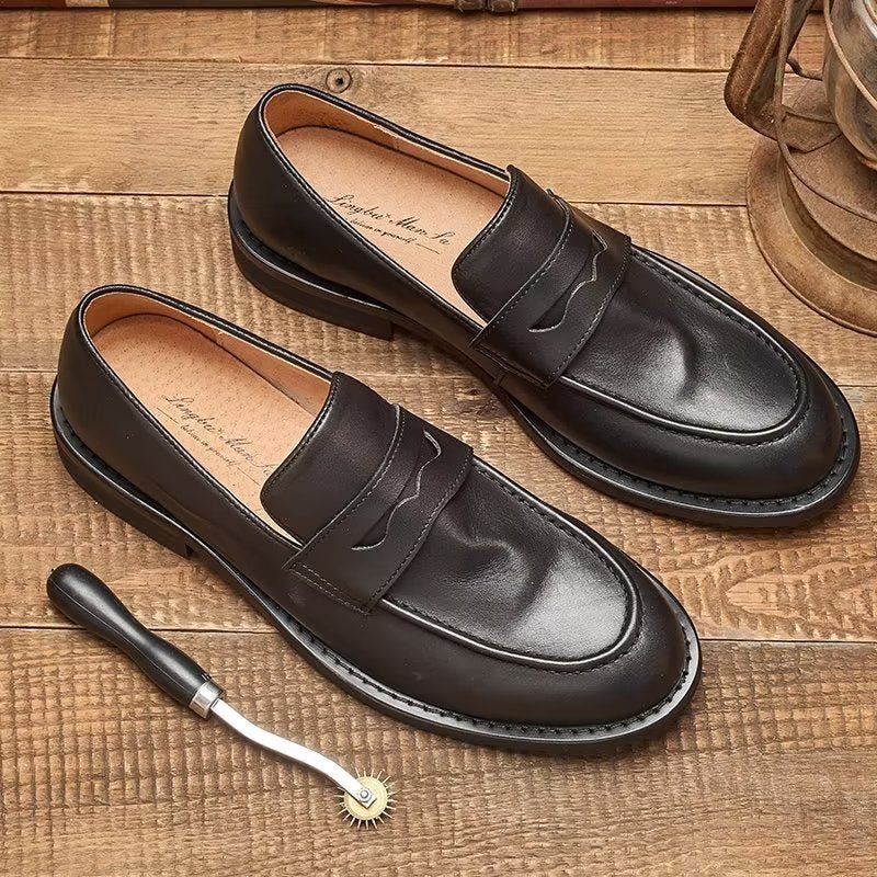 Mocassins Masculinos Modernos Penny - Preto