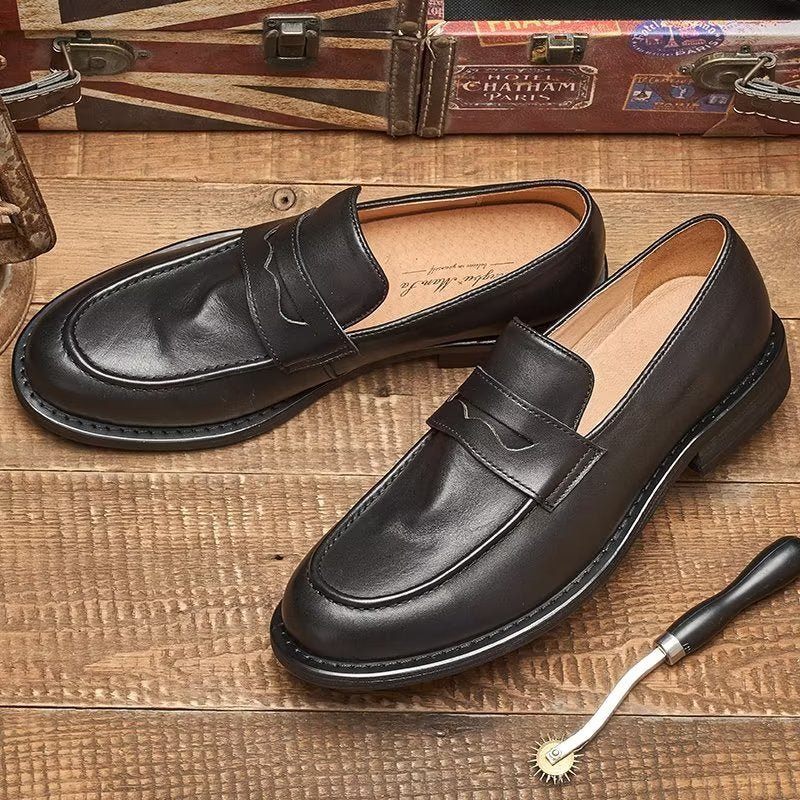 Mocassins Masculinos Modernos Penny - Preto