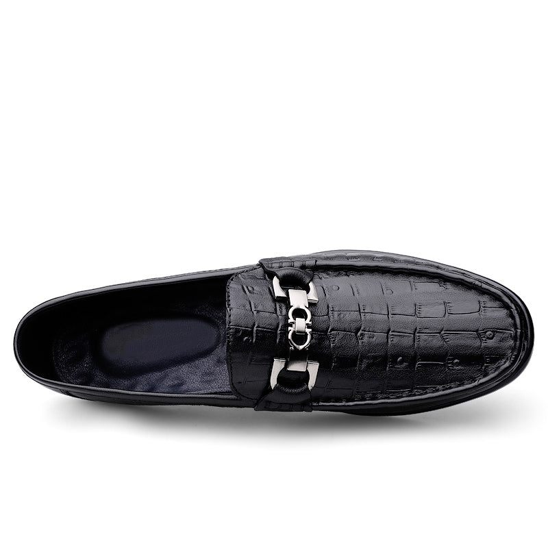 Mocassins Masculinos Modish Croctex Slip-on Driving - Preto 