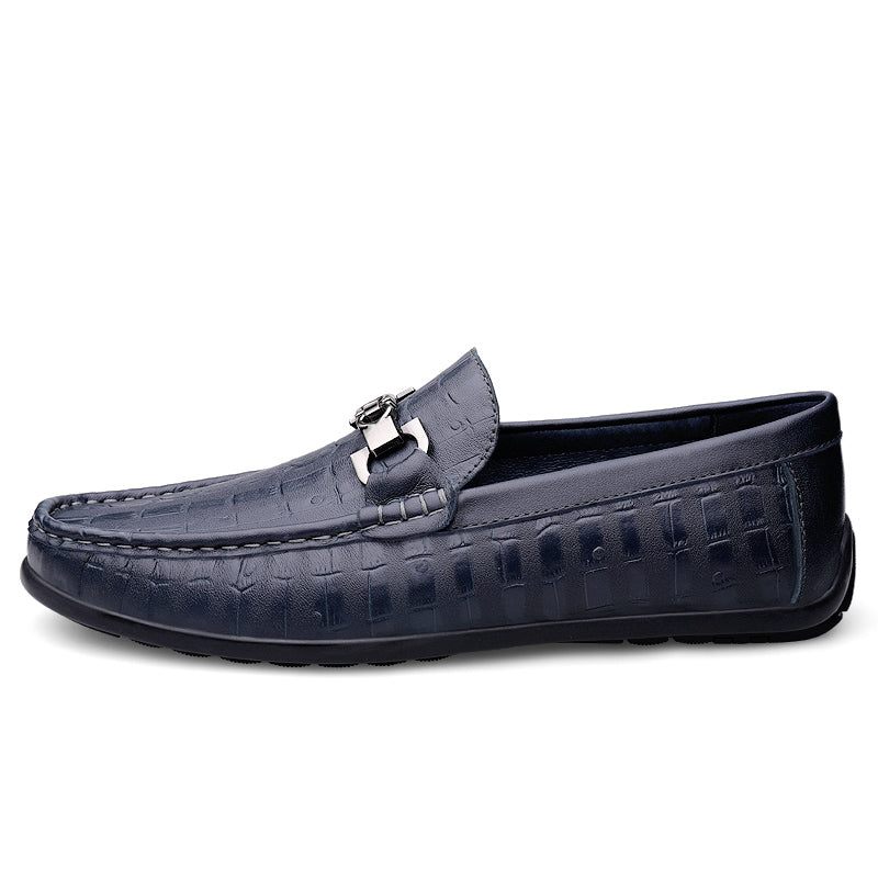 Mocassins Masculinos Modish Croctex Slip-on Driving -  Azul