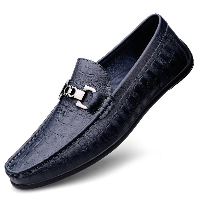 Mocassins Masculinos Modish Croctex Slip-on Driving -  Azul