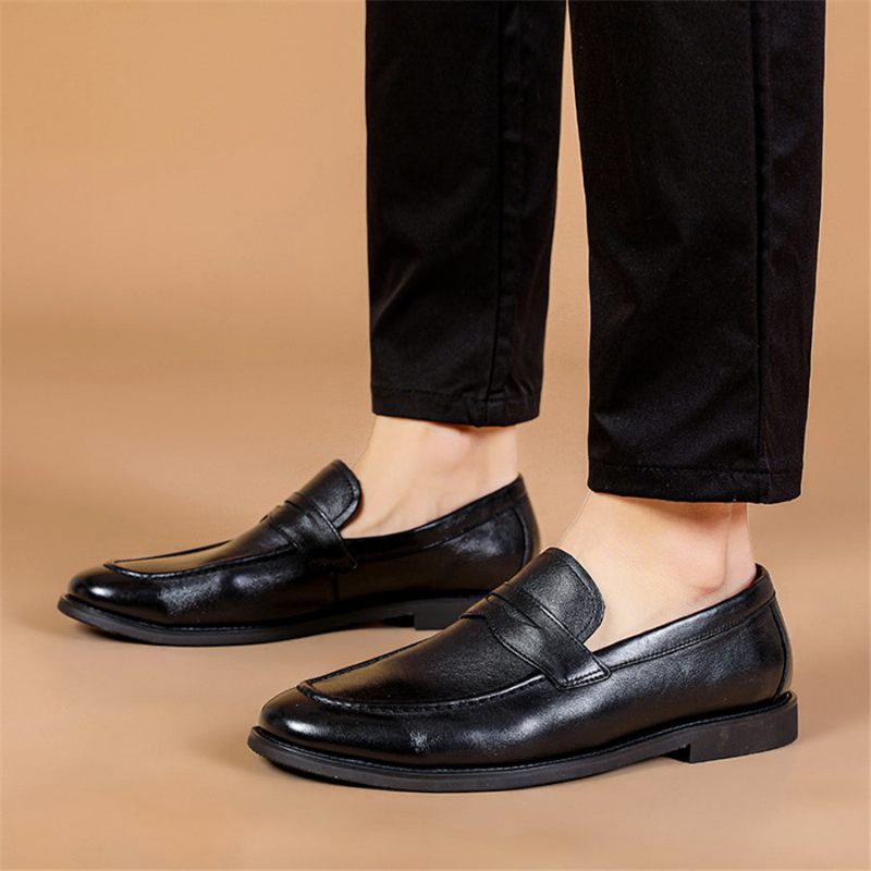 Mocassins Masculinos Para Casamento - Preto 