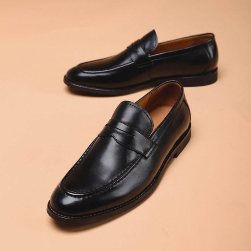 Mocassins Masculinos Para Casamento - Preto 