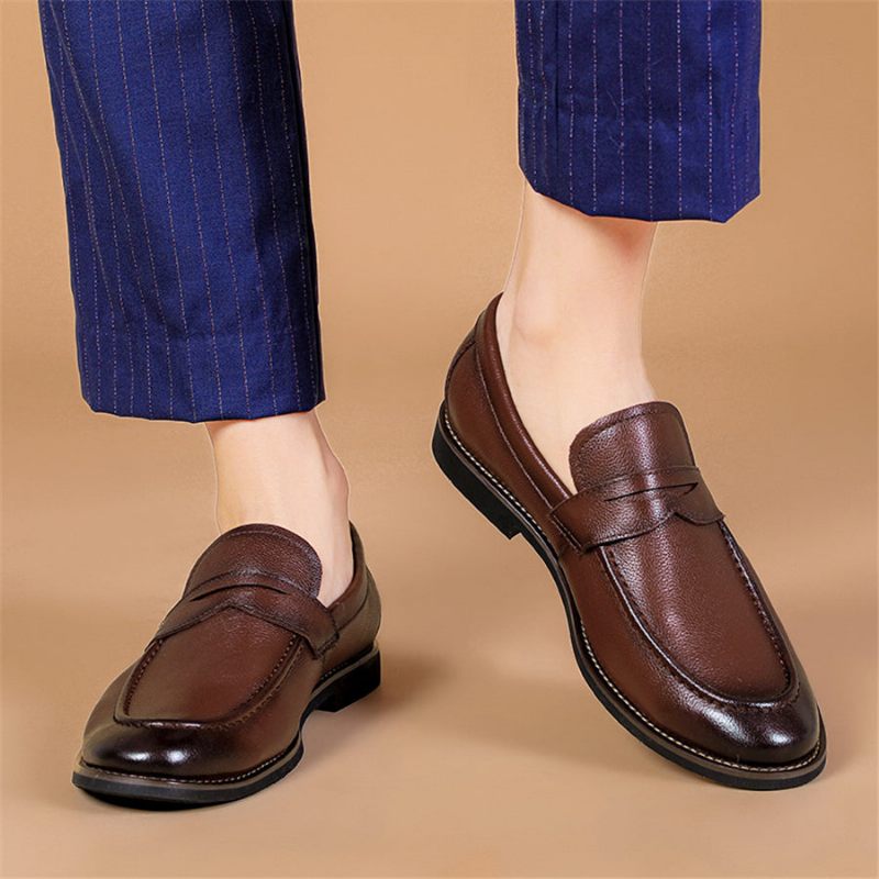 Mocassins Masculinos Para Casamento -  Café 