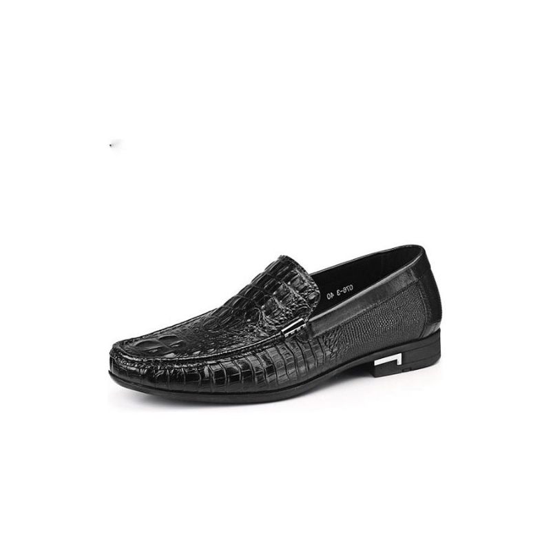 Mocassins Masculinos À Prova D'água Sem Cadarço - Preto