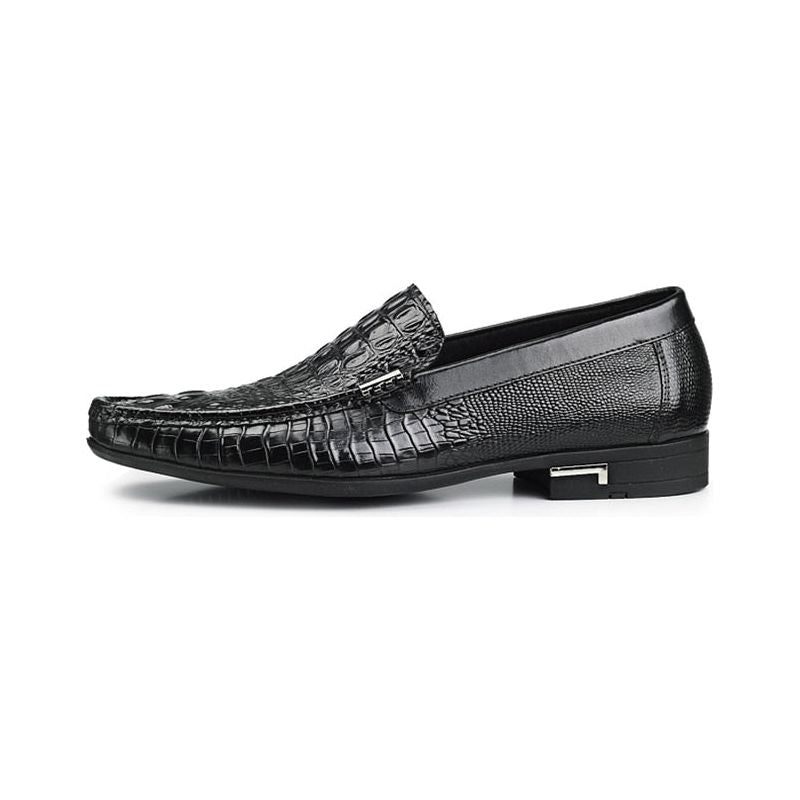 Mocassins Masculinos À Prova D'água Sem Cadarço - Preto