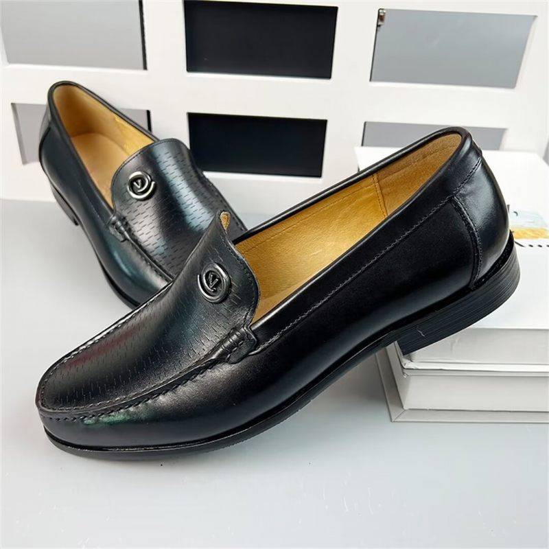 Mocassins Masculinos Refinados Para Cavalheiros - Preto