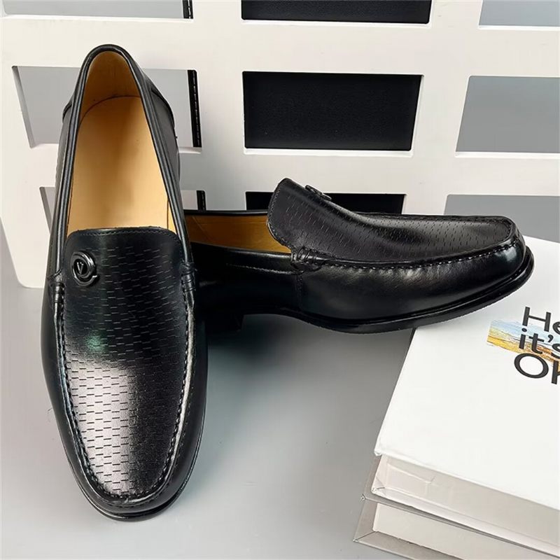 Mocassins Masculinos Refinados Para Cavalheiros - Preto