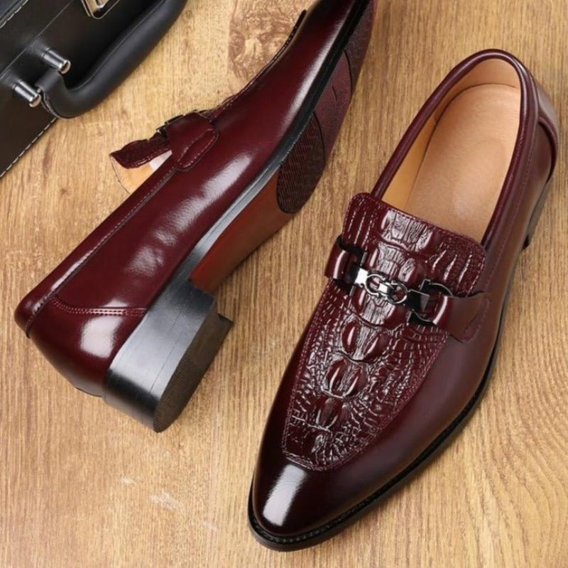 Mocassins Masculinos Slip-on - Vermelho