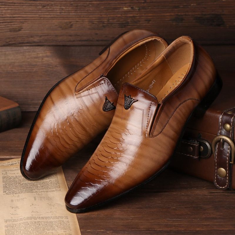 Mocassins Masculinos Slip-on - Café