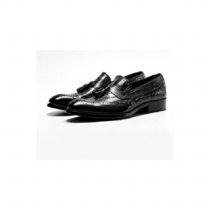 Mocassins Masculinos Vintage Com Borla Brogue