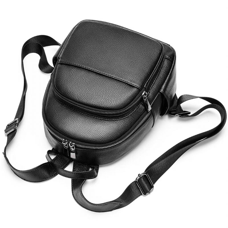 Mochilas Masculinas Bolsa Couro Exótico Trailblazer's Treasure - Preto