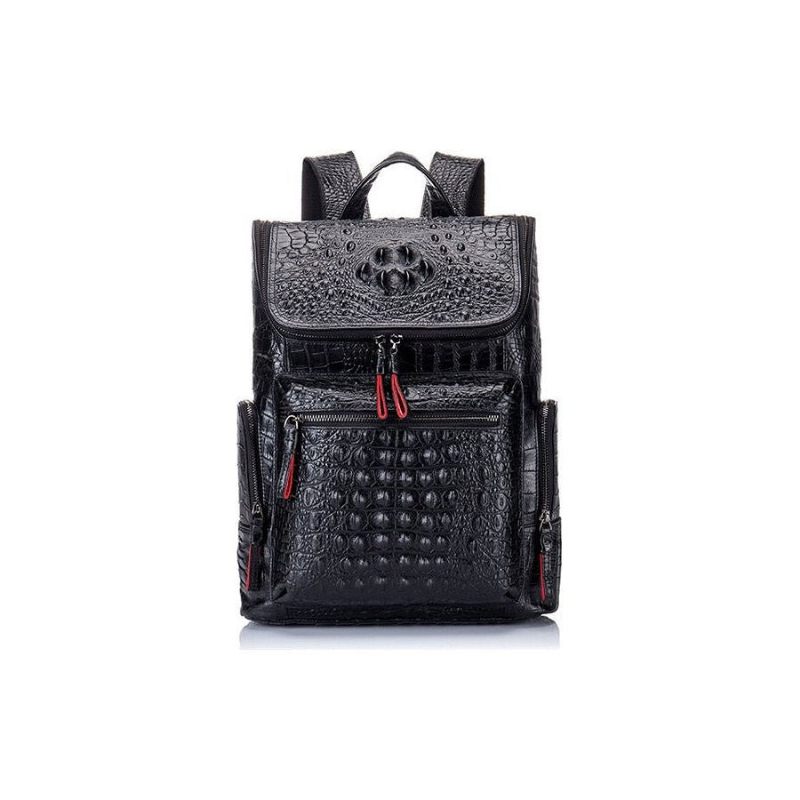 Mochilas Masculinas Com Zíper Exótico Softback Flap Backpack - Café