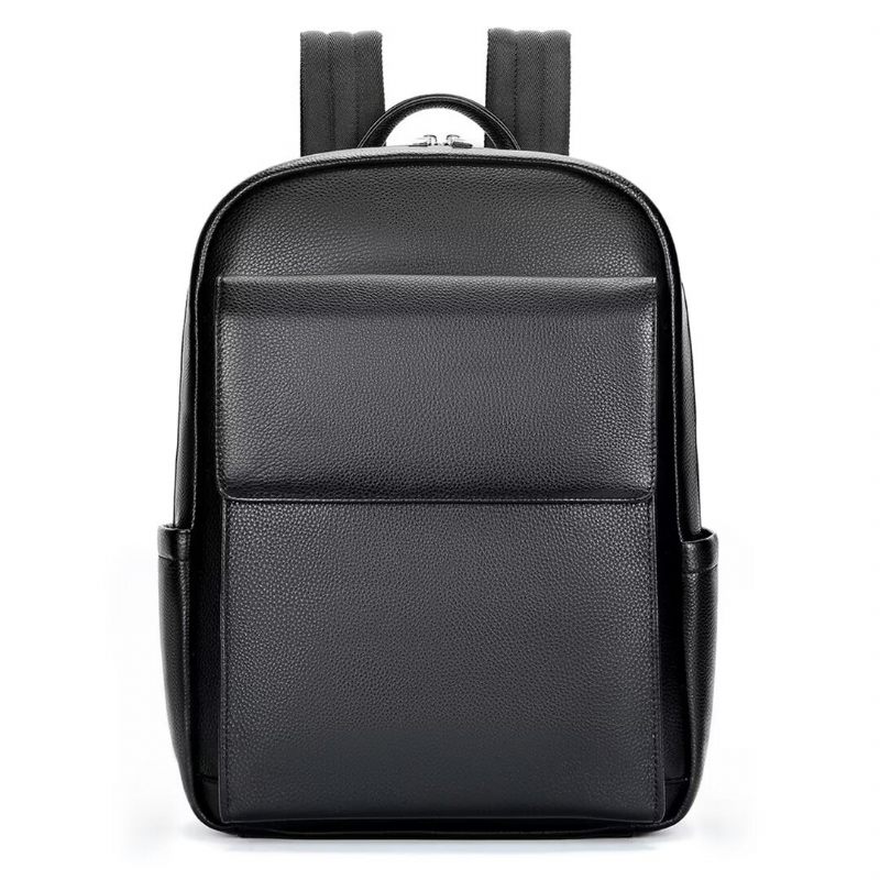 Mochilas Masculinas Estilo Soberano Bolsa Couro - Preto