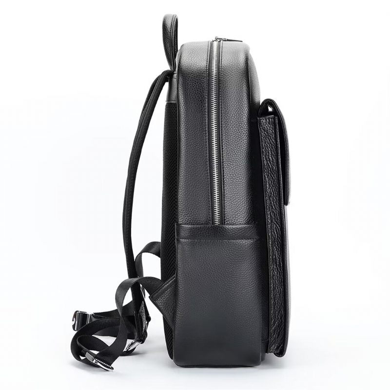 Mochilas Masculinas Estilo Soberano Bolsa Couro - Preto