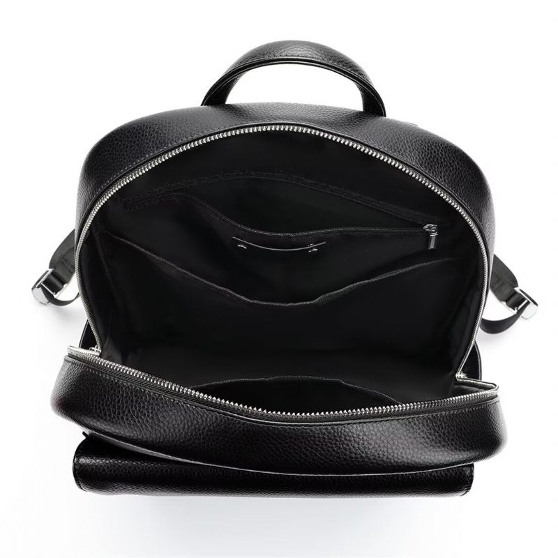 Mochilas Masculinas Estilo Soberano Bolsa Couro - Preto