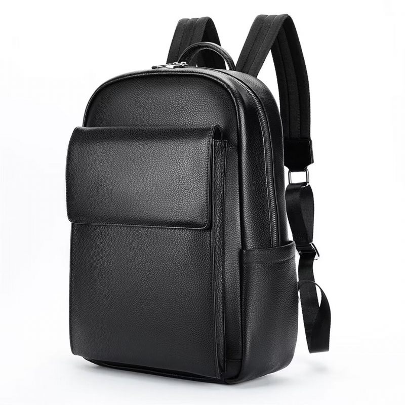 Mochilas Masculinas Estilo Soberano Bolsa Couro - Preto