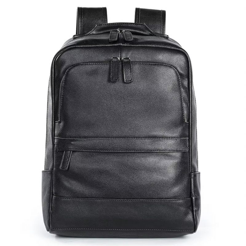 Mochilas Masculinas Luxuosas Bolsa Couro Voyager - Preto1