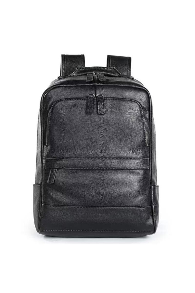 Mochilas Masculinas Luxuosas Bolsa Couro Voyager - Preto1